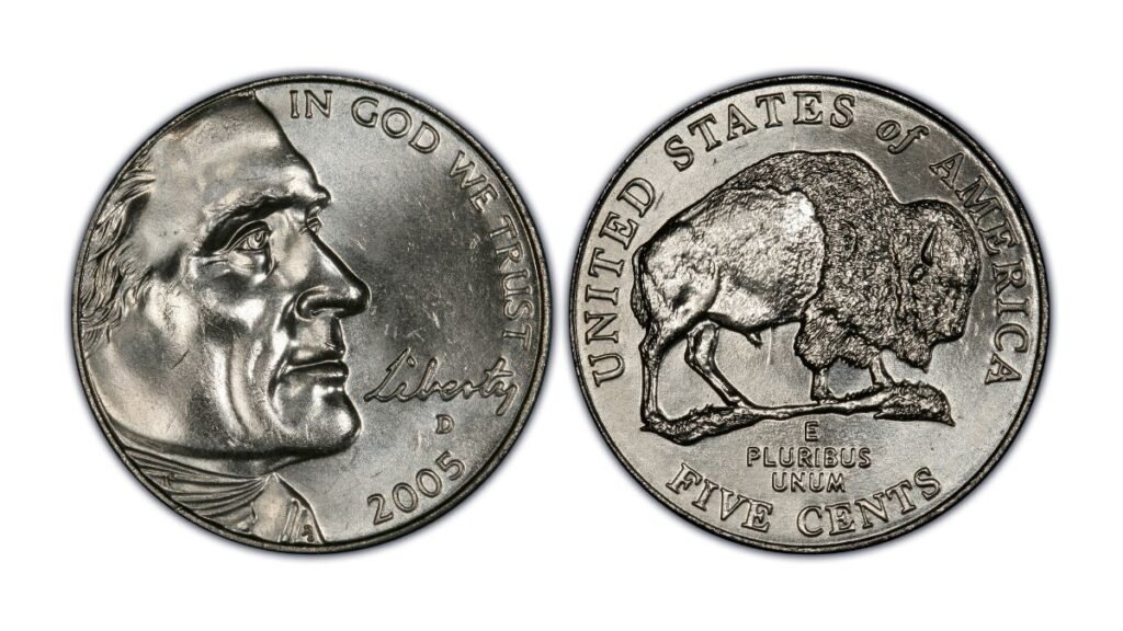 2005-D 5C Speared Bison Jefferson Nickel