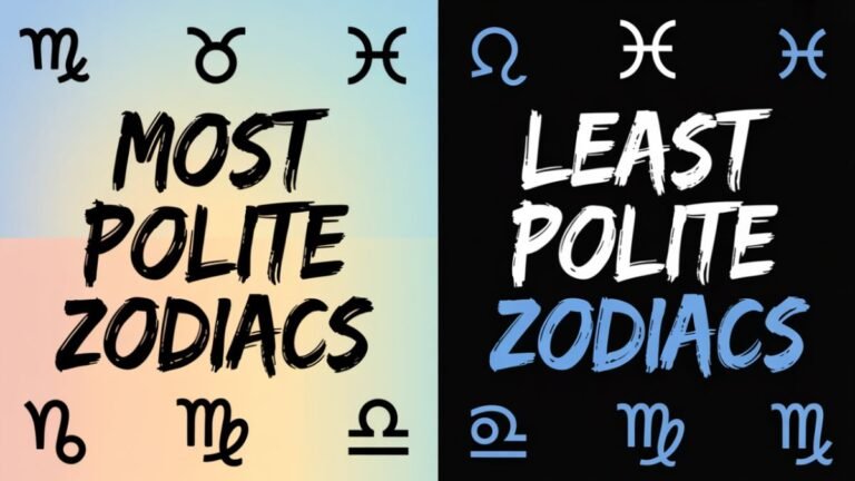 The 5 Most Polite to Rudest Zodiac Signs